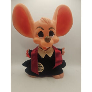 Vintage Collectible 1970 Ray Des LARGE EAR MOUSE Graduating Mouse